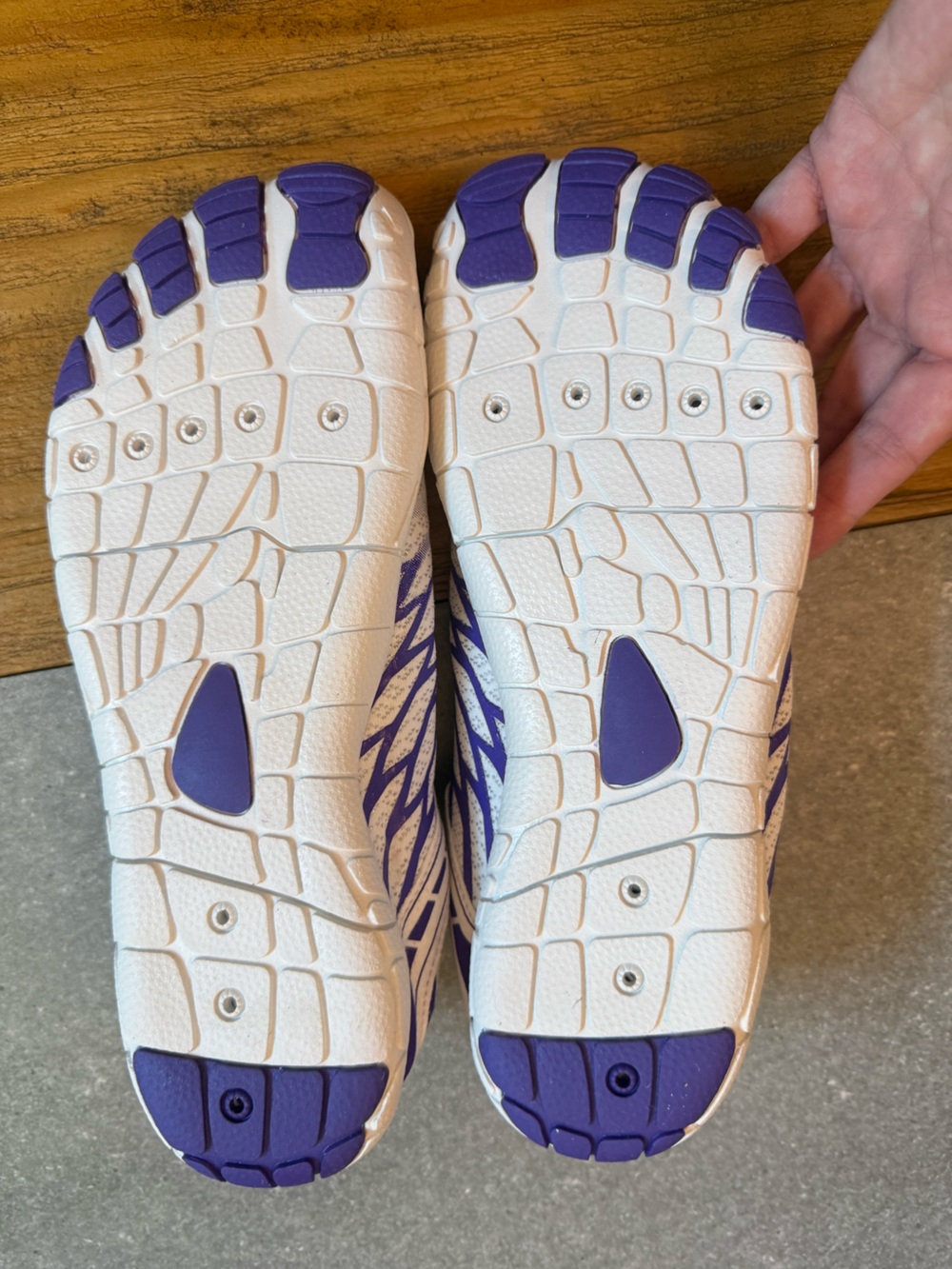 Hike Footwear HF LoraxPro Barefoot Shoes White Purple Zero Drop Wide Toe Size 10 - Picture 6 of 8